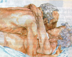 Personas mayores realizando sexo