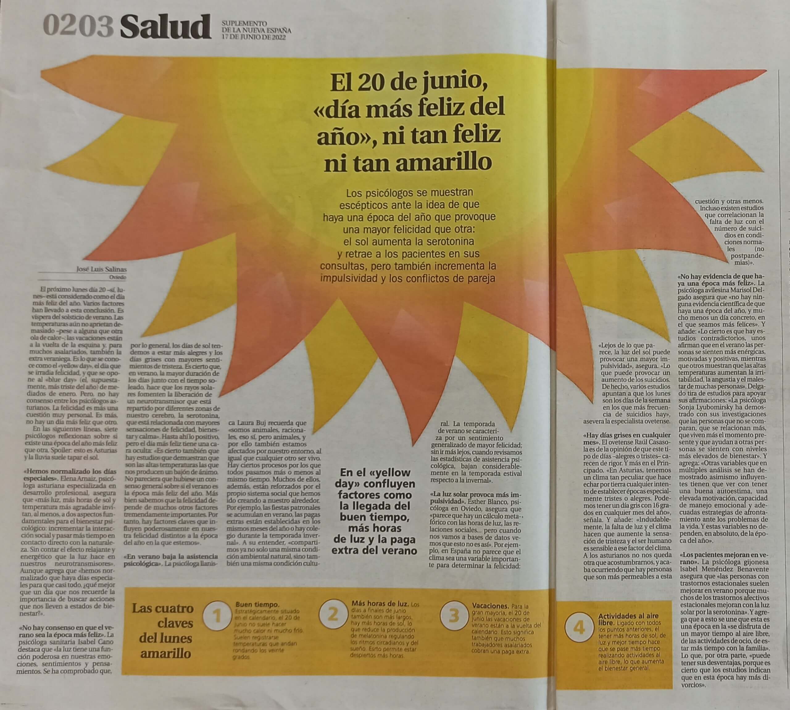 Esther Blanco cuestiona el Yellow Day