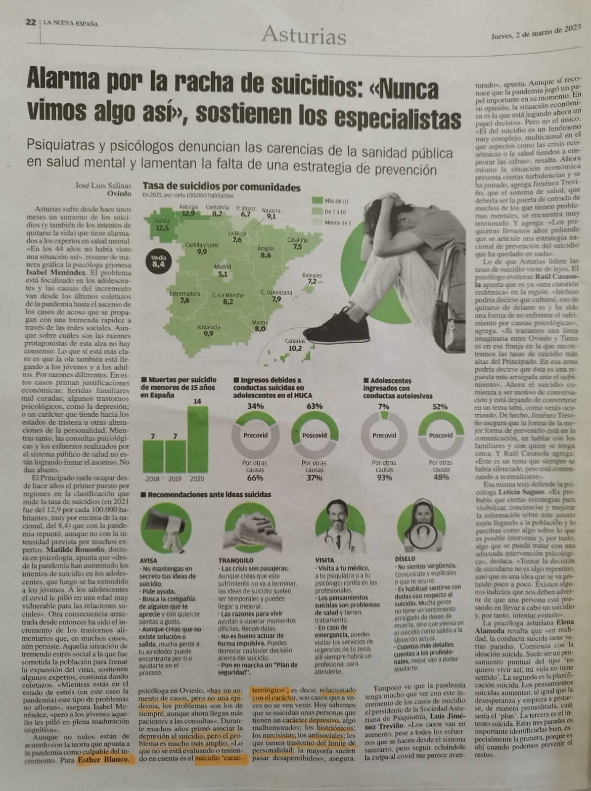 Suicidios en asturias