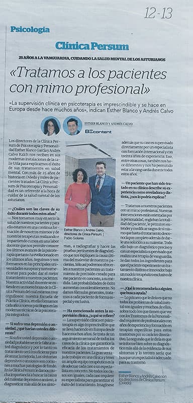 Tratamos a los pacientes con mimo profesional